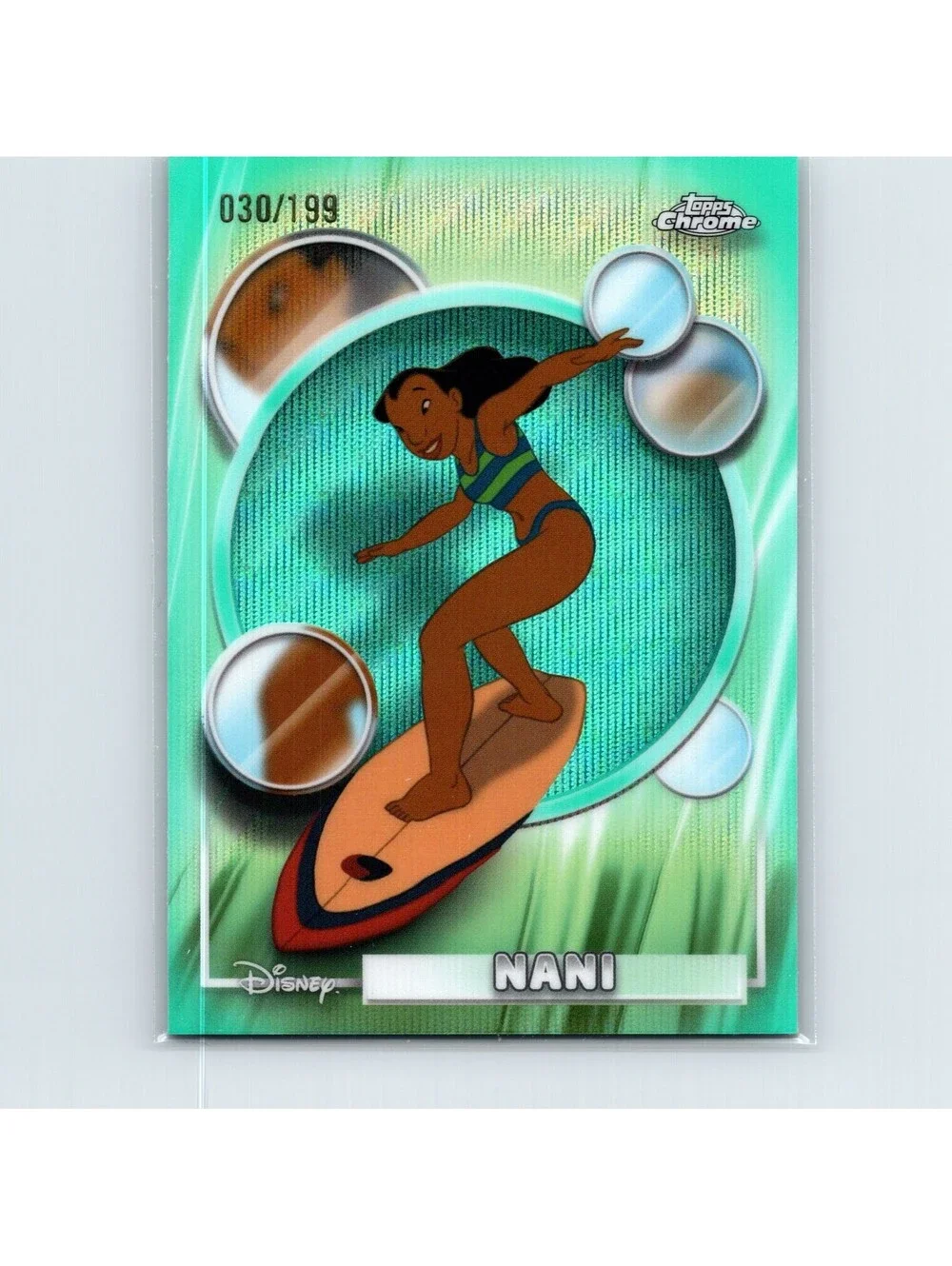2026 Topps Chrome Disney Nani #151 Aqua Refractor #/199